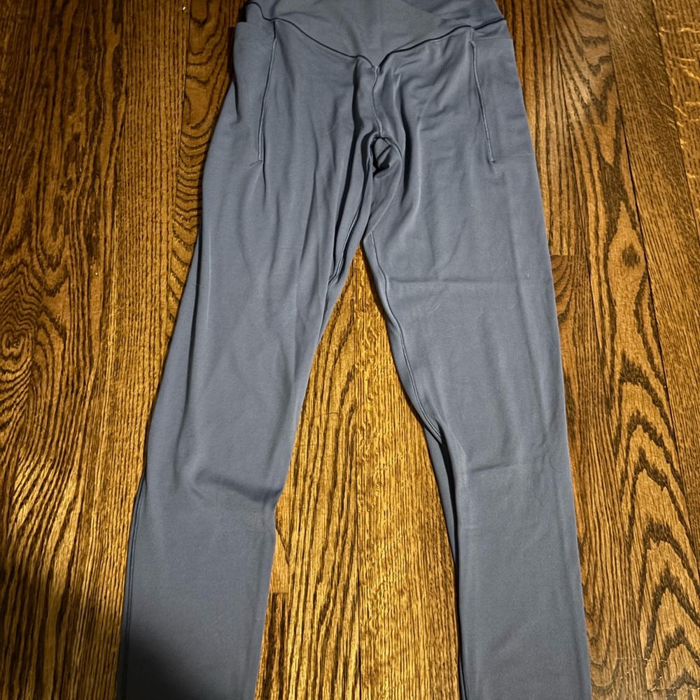 aerie Slate Blue High-Rise Crossover Leggings
